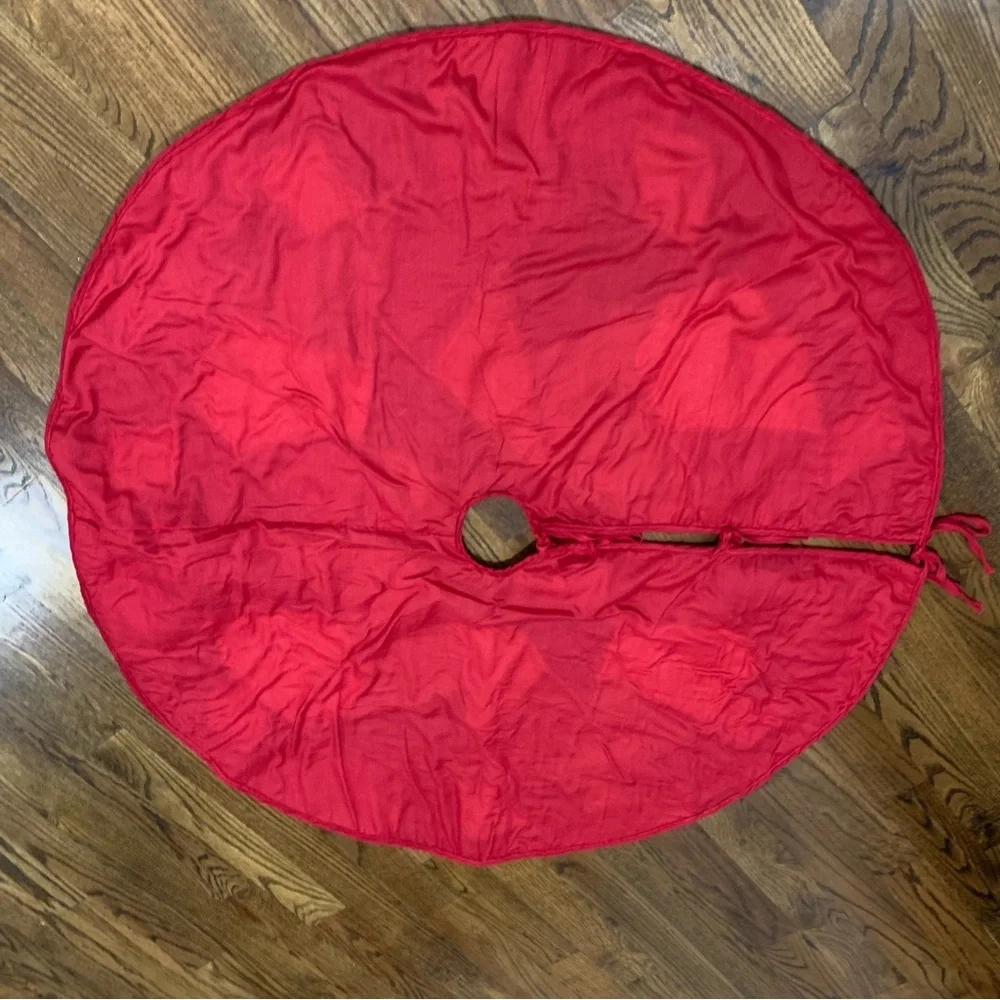 Felt Hand Embroidered Christmas Tree Skirt